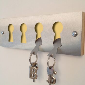 Gold Stainless steel keyrack & fobs