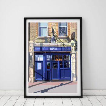 Coupette, Hackney, East London Art Print
