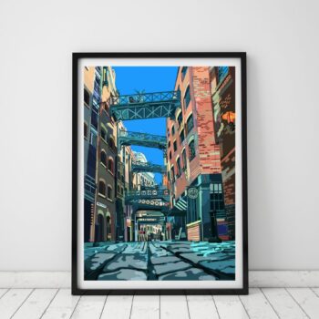 Shad Thames, Bermondsey, South London Art Print