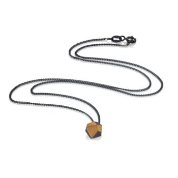 Silver and Gold Nugget Necklace