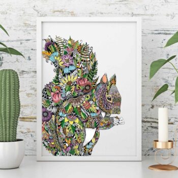 A4 Squirrel Art Print