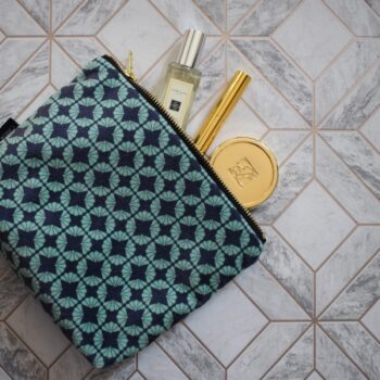 Art Deco Bag - Make Up Bag - Fanfan Mint