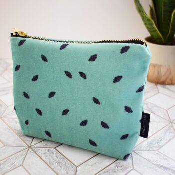 Art Deco Ball Bag - Make Up Bag - Random Fan Mint