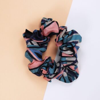 Art Deco Scunchies - Silk Scrunchies - Francis Coral