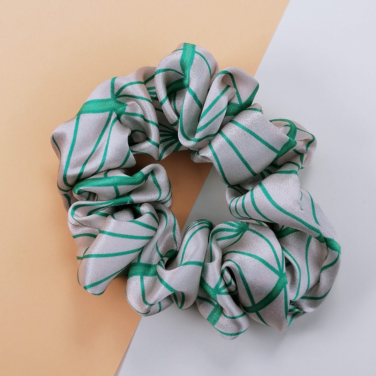 Art Deco Scunchies - Silk Scrunchies - On the tiles