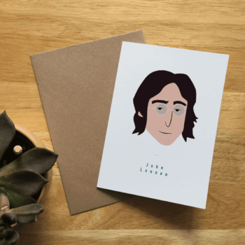 John Lennon, Beatles A6 Greeting Card