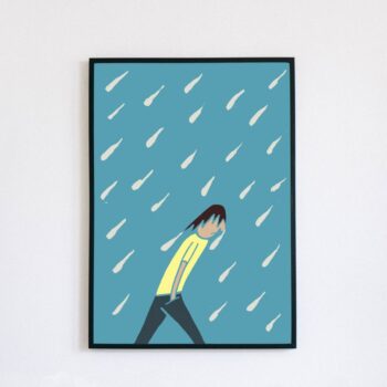British Summer Time (Rain) print