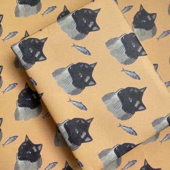 Cat Fish Wrapping Paper