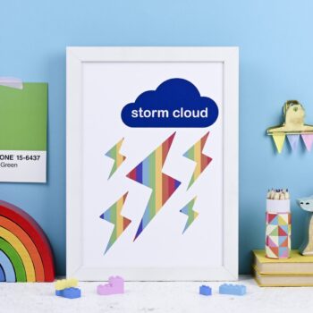 Storm Cloud - kids art print