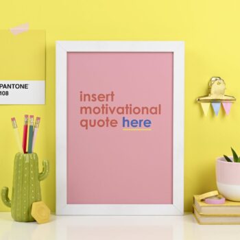 Insert Motivational Quote Here - art print