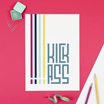 Kick Ass - kids art print