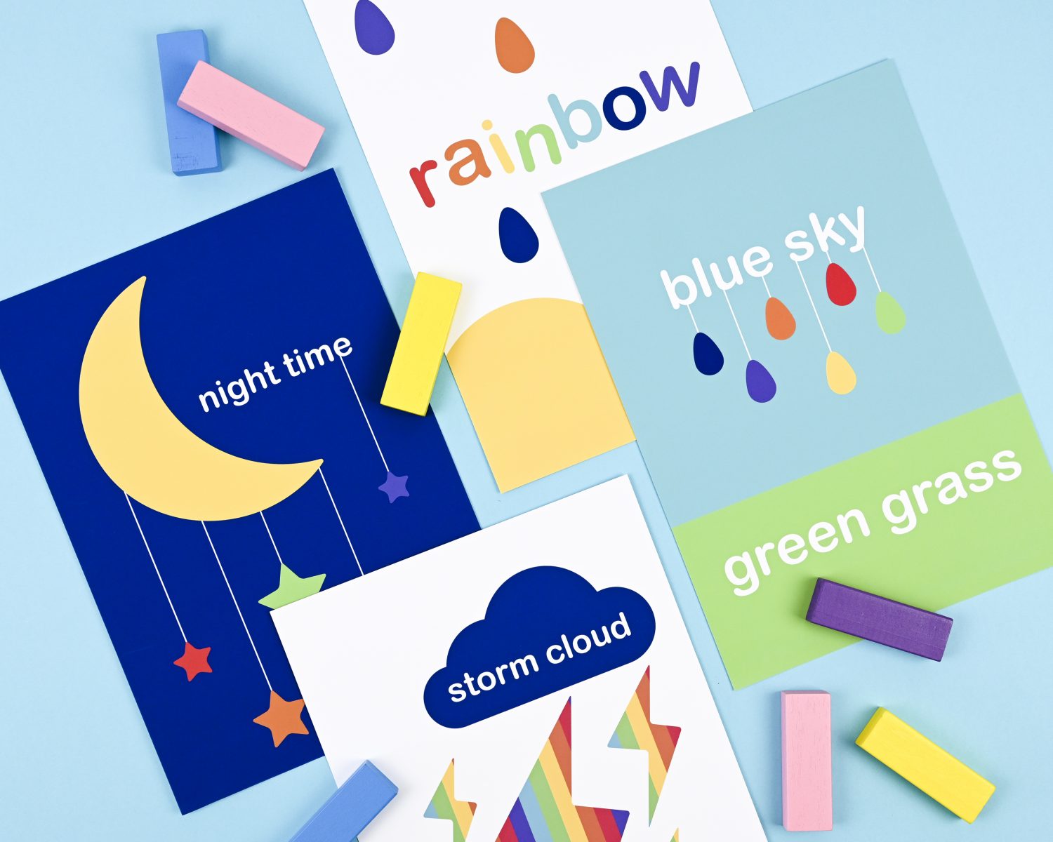 Night Time - kids art print