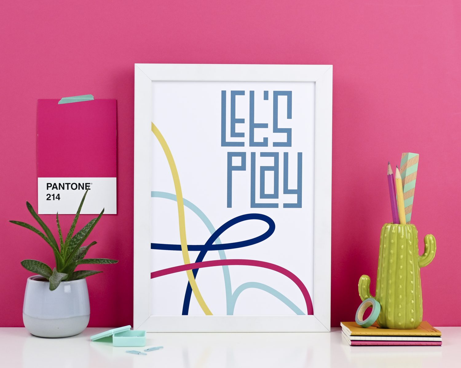 Let's Play - kids art print