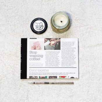 Upcycled Notebook from Coffee Industry Waste - A5 Landscape - Sketchbook