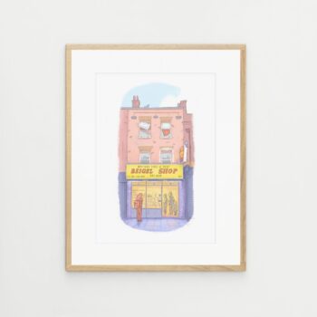 Beigel Shop Brick Lane, London Artwork, signed print