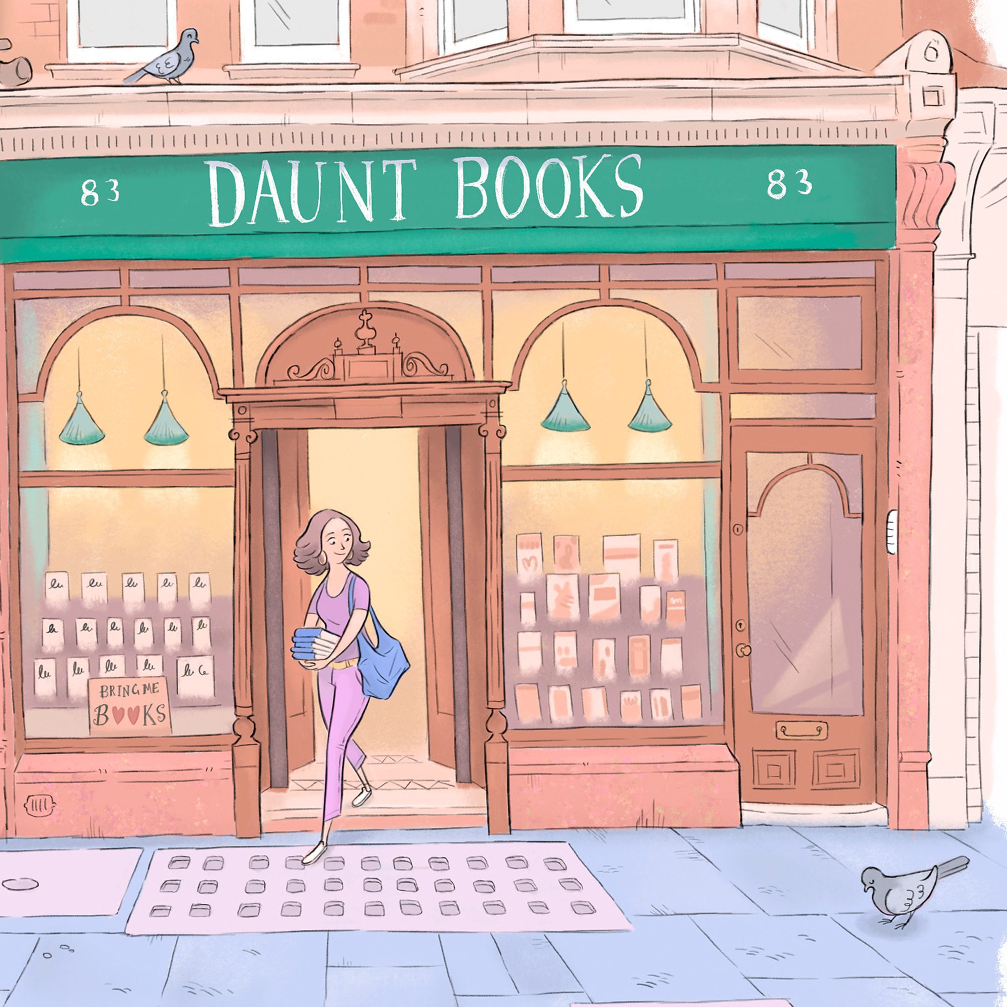 Daunt Books Marylebone, London Artwork