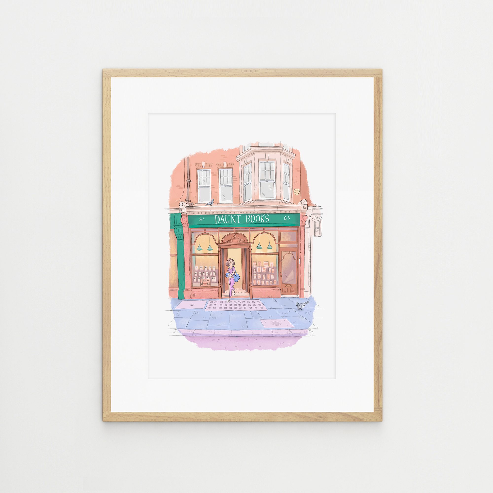 Daunt Books Marylebone, London Artwork