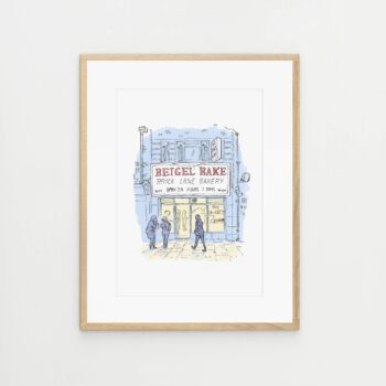 Beigel Bake Brick Lane, East London, signed print