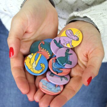 Dinosaur Mini Badge 5 Pack