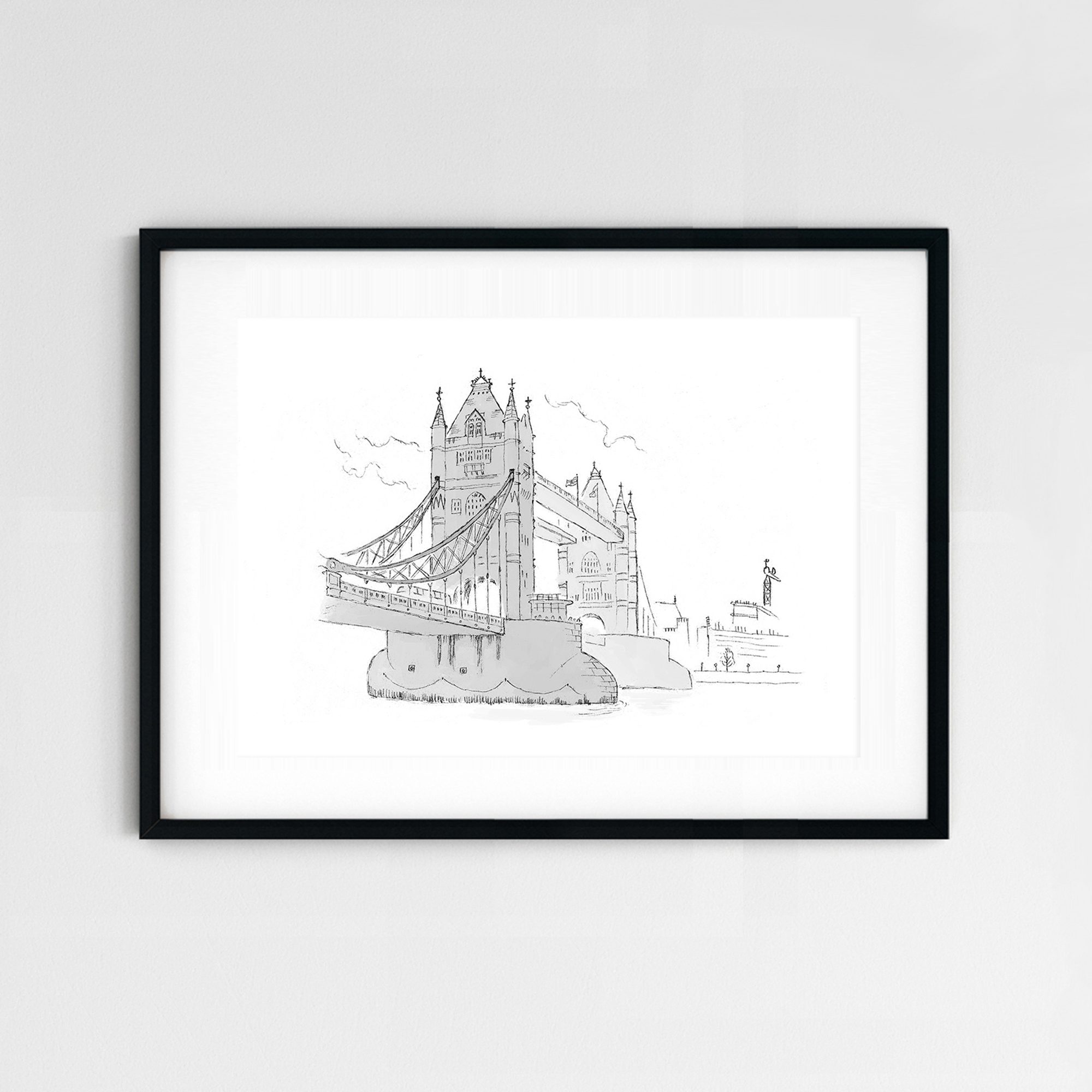 London artwork Tower Bridge