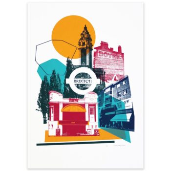 Brixton Screen Print - including the Ritzy Cinema