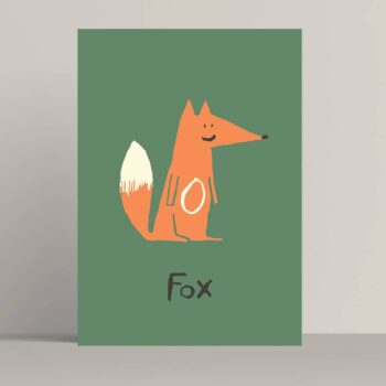 Fox print - Size A5 and A4