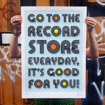 Vinyl Lover screen print