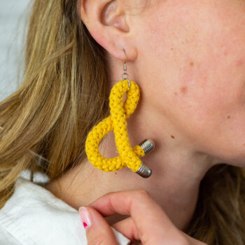 The Sign Earrings - Cotton Cord Earrings