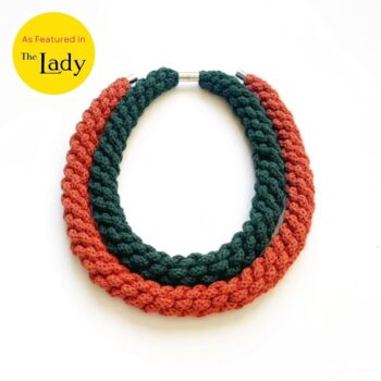 Woven chokers made with soft cotton rope