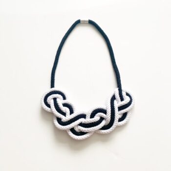 The Jasmine necklace - Green and Yellow statement rope necklace