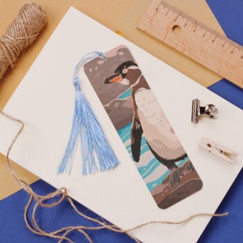 Galapagos Penguin Aluminium Bookmark