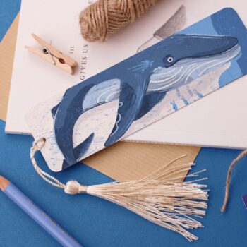 Blue Whale Aluminium Bookmark