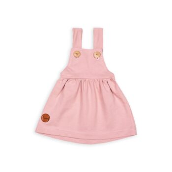 BABY & TODDLER PINK DUNGAREE DRESS