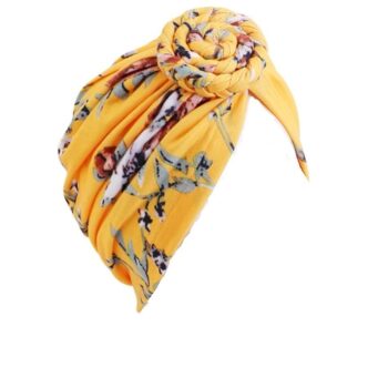 Stretch Chemo Beanie Headwear - Yellow