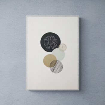 Abstract Circles II (Blue)