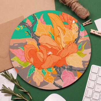 Green Garden Mouse Pad, Garden Flowers, Botanical Art, Beautiful Flowers, Christmas Stocking Fillers