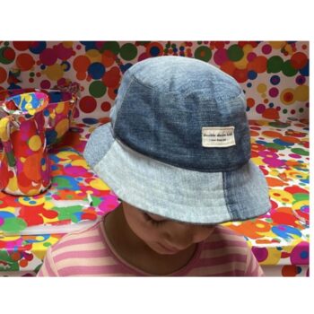 Kid's recycled denim bucket hat