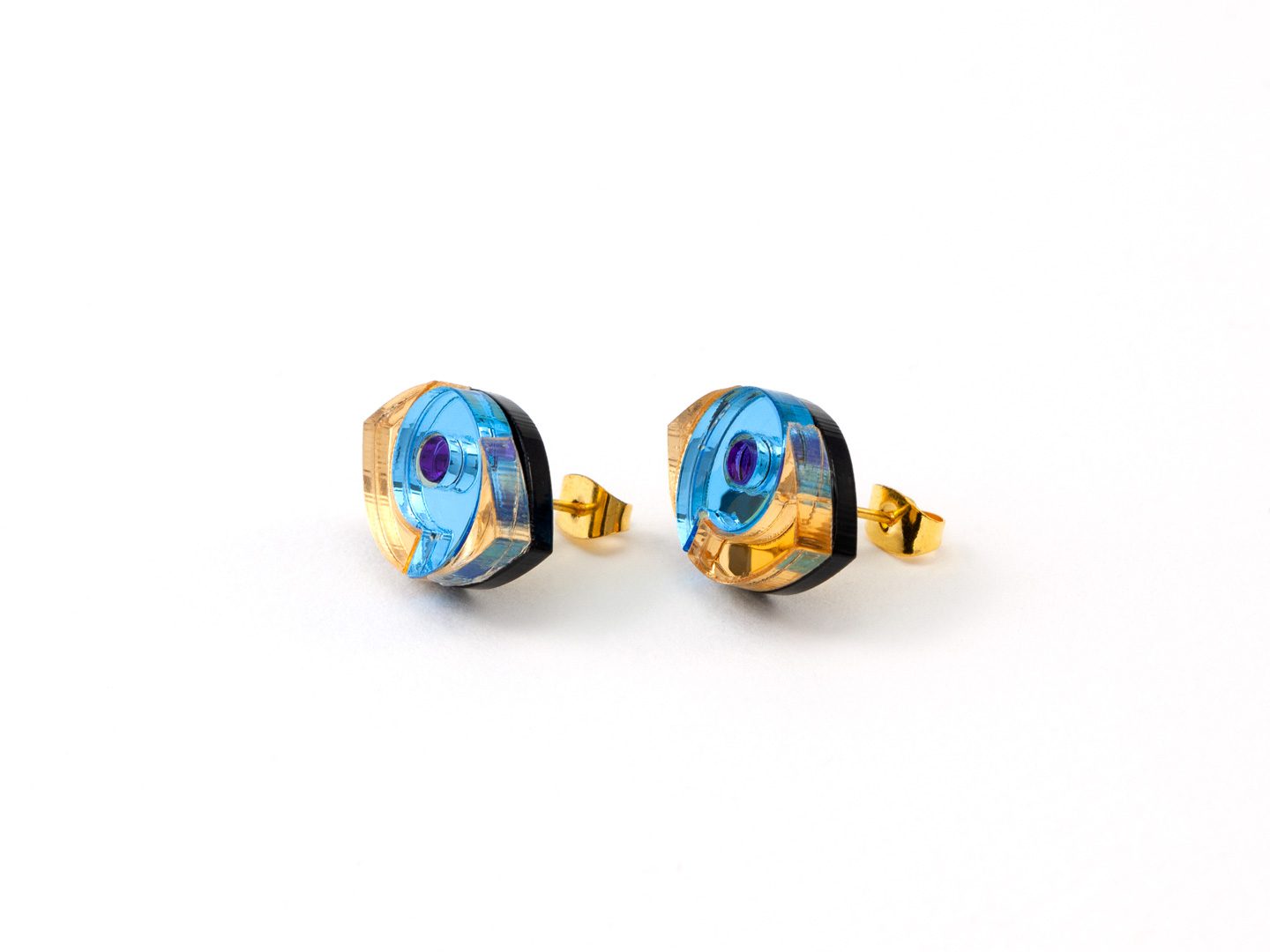 FORM066 HORUS Mini Stud Earrings - various colours