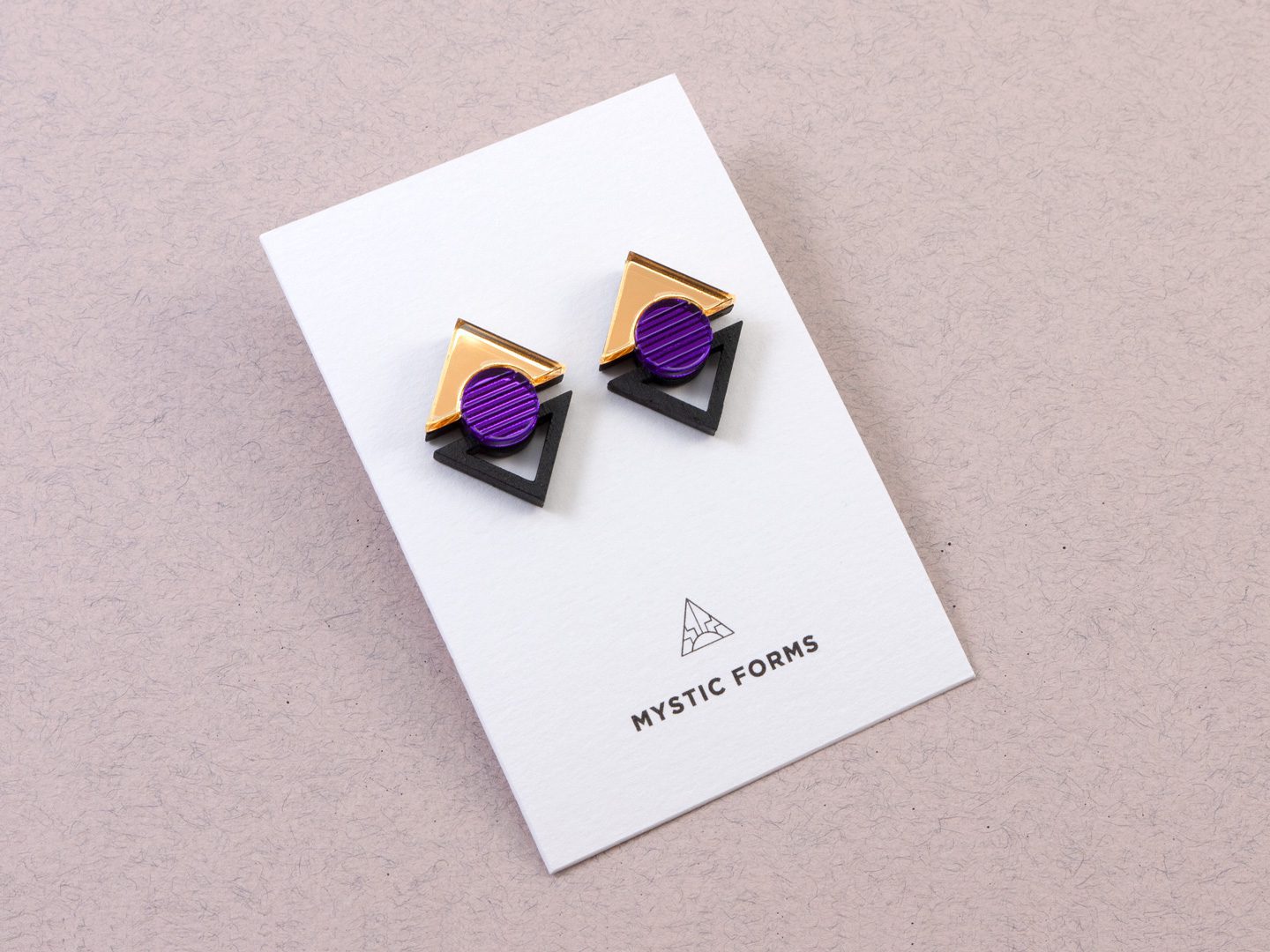 FORM068 KHUFU I Stud Earrings - Various Colours