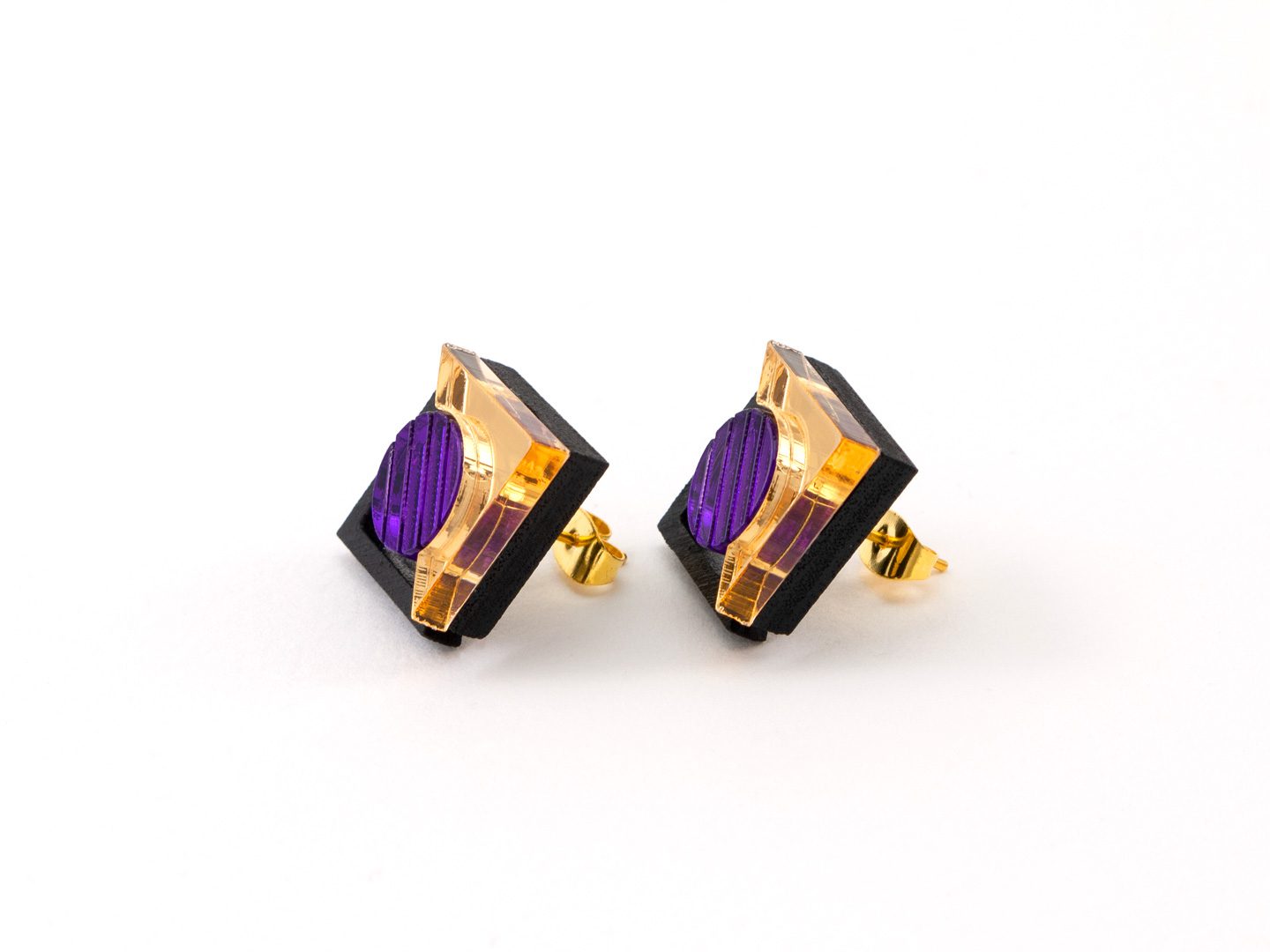 FORM068 KHUFU I Stud Earrings - Various Colours