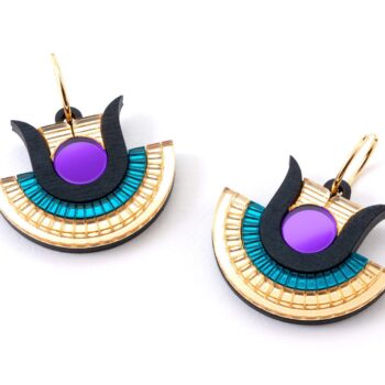 FORM071 HATHOR Hoops - Purple, Teal