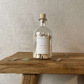 Matches in a glass jar