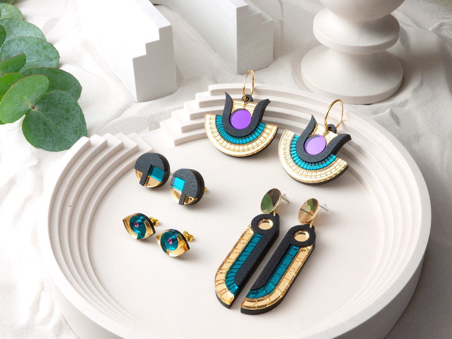 FORM069 MA'AT Stud Earrings - Various Colours