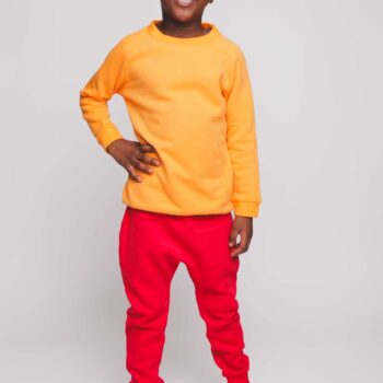 Kids Organic and Recycled Brushed Fleece Cotton Joggers