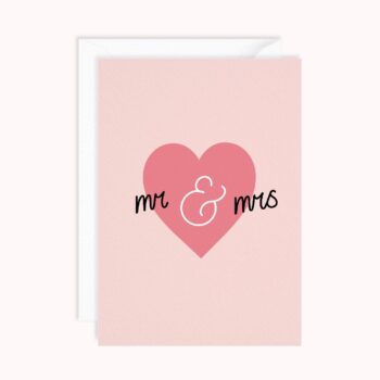 Mr and Mrs Card | Wedding Card
