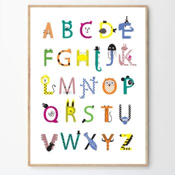 Animal Alphabet Print