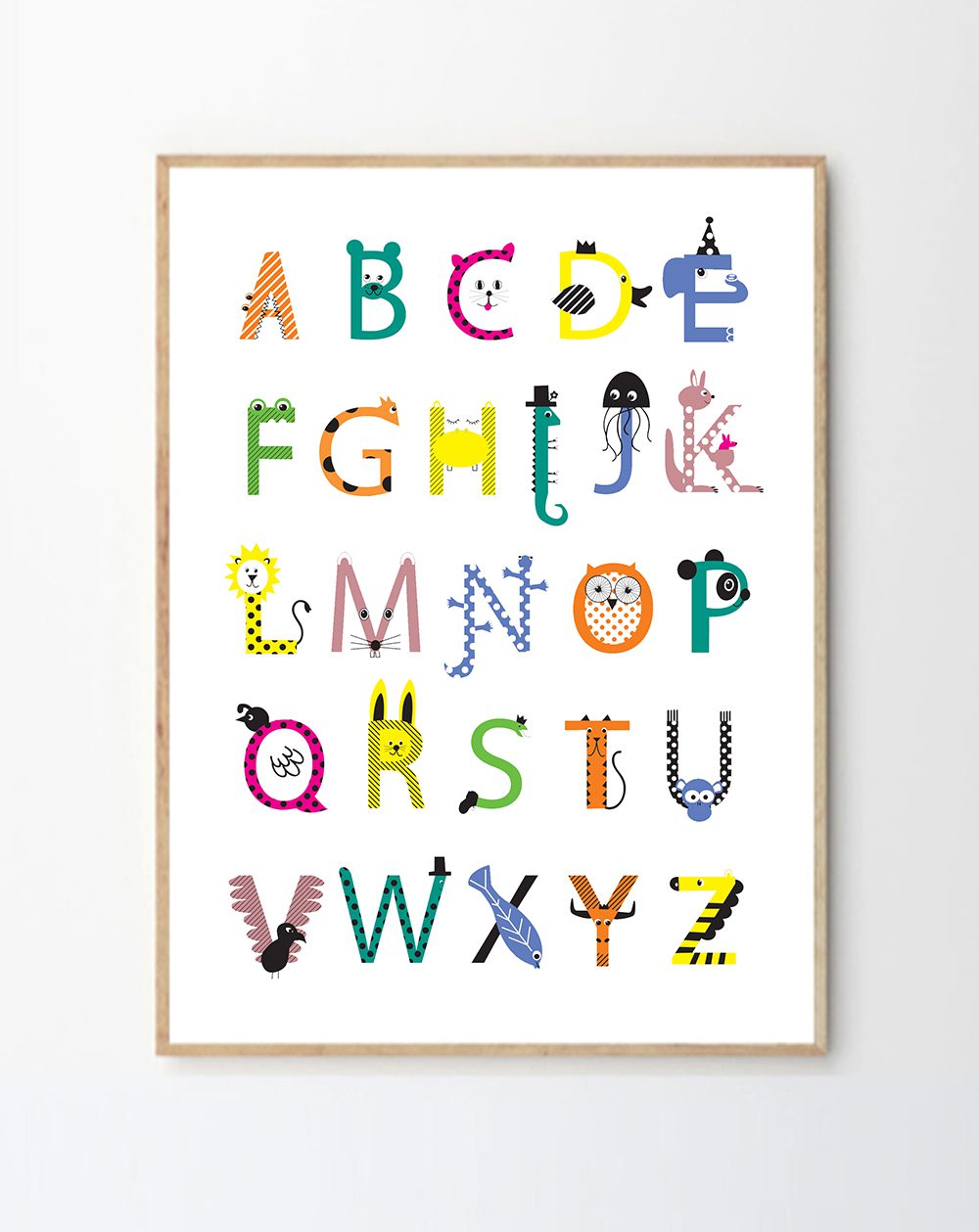 Animal Alphabet Print