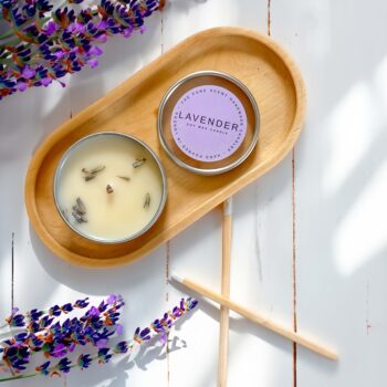 Lavender Candle - 50g Mini Soy Candles in a Tin