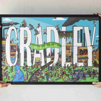 Cradley Heath! - Personalised Illustration