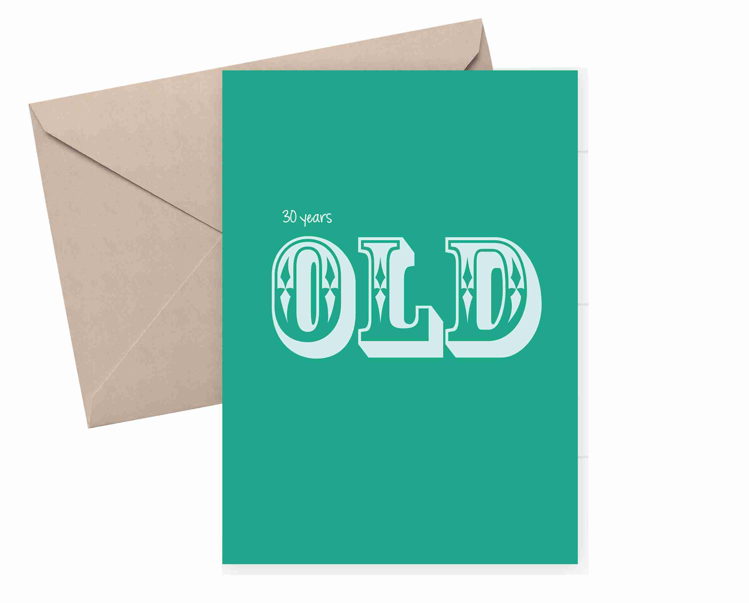 30th Birthday Card - 30 Years Old